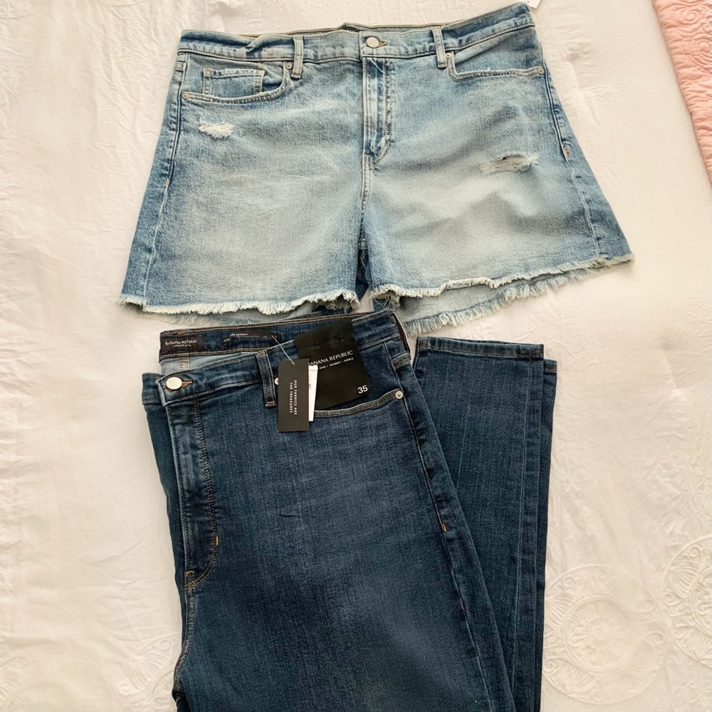 Banana Republic Jean & Short Bundle Sz 34 (2 Items)